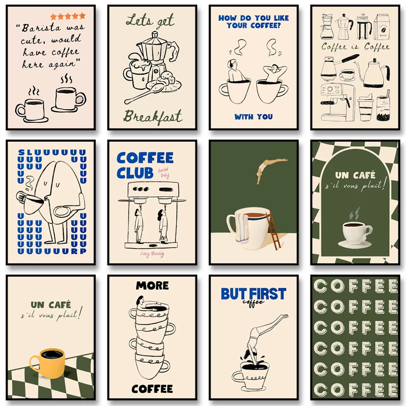 Resin Art Kitchen - Stillness Stories frameless Coffee Diver Poster
