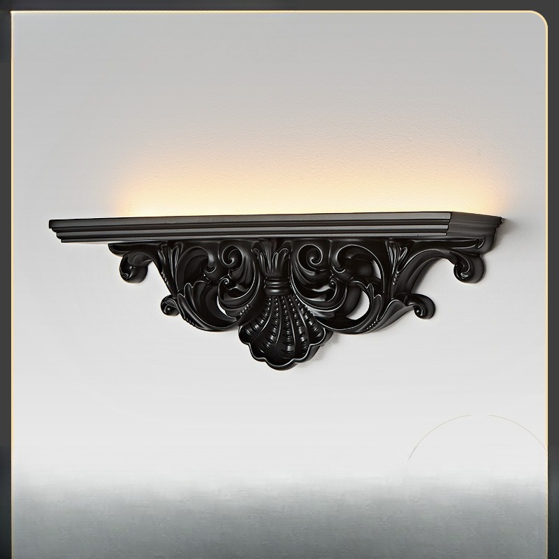 Background Resin Art - French relief plaster wall lamp European