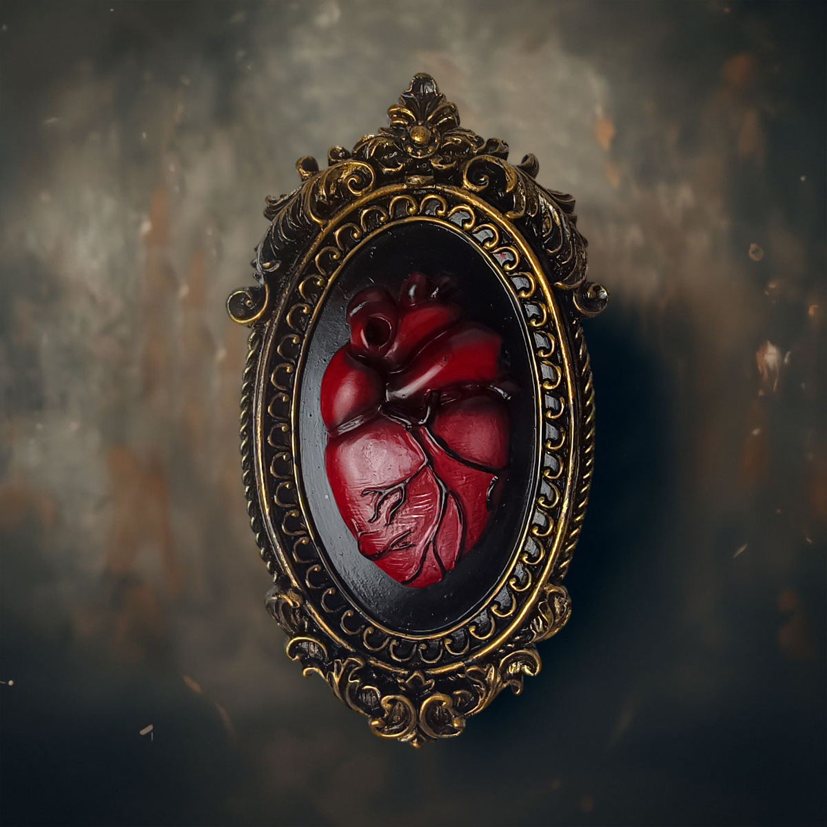 Background Resin Art - Resin Heart Wall Art Decor GothicStyle