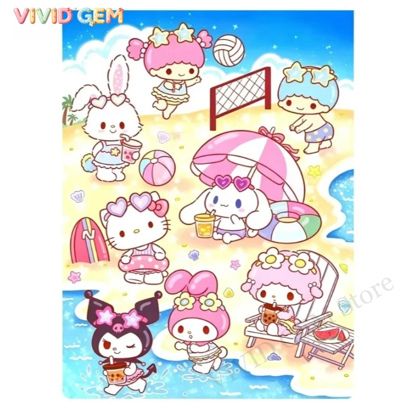 Resin Art Beach - VIVID GEM Sanrio 5D DIY Diamond