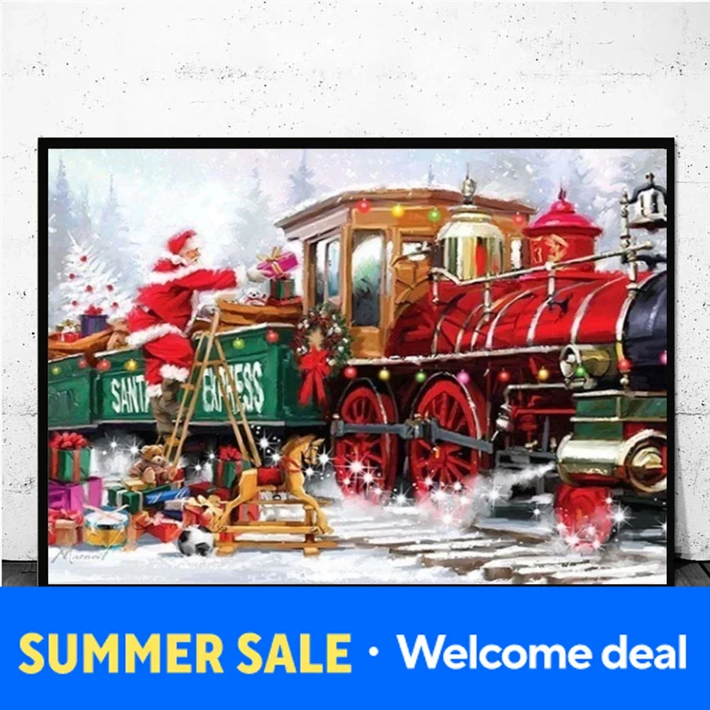 Background Resin Art - Nordic Wall Art Christmas Diamond Painting