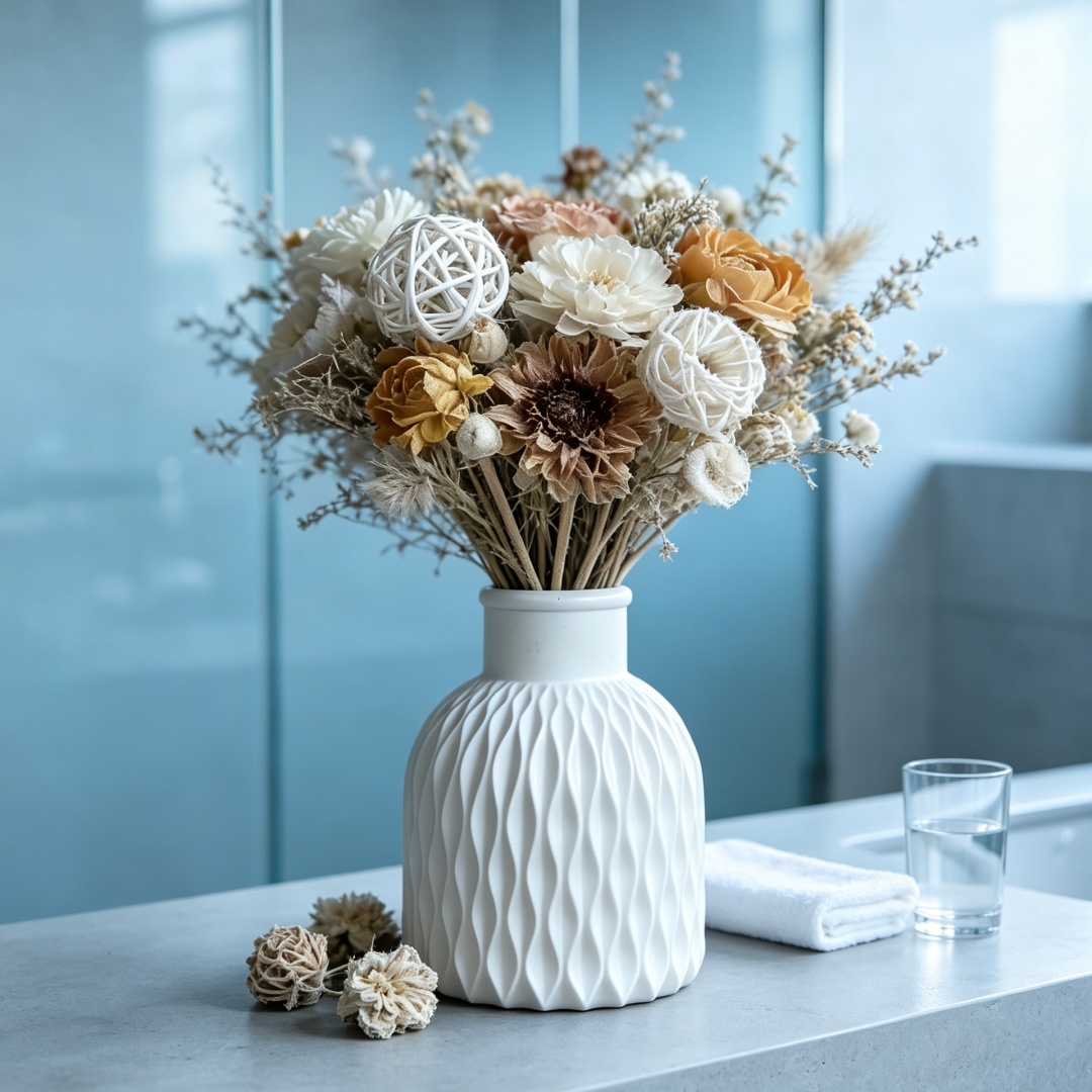 Resin Art Furniture - Nordic Modern Concrete Flower Vase Silicone