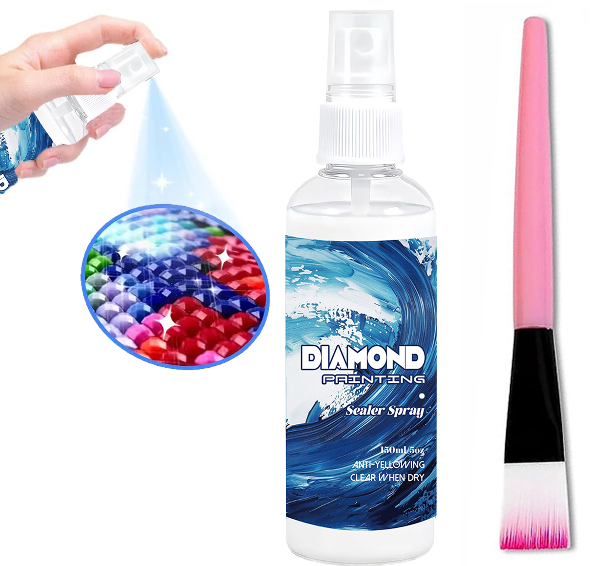 150ml Diamond Painting Sealant - Resin Art And Craft ulasan dan harga
