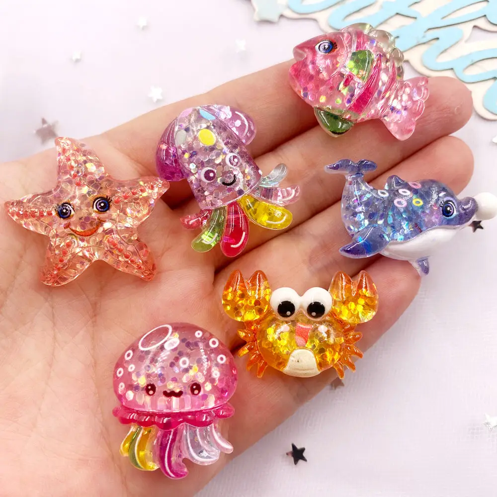 10pcs Glitter Colorful Resin S - Resin Art Beach ulasan dan harga