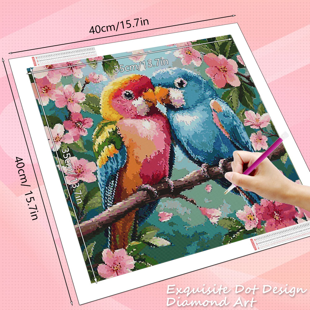 HUACAN Diamond Painting Bird F - Resin Art Of Rose ulasan dan harga
