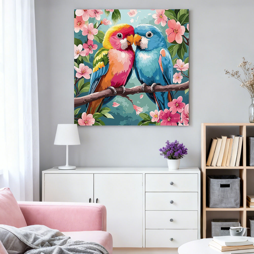 HUACAN Diamond Painting Bird F - Resin Art Of Rose ulasan dan harga