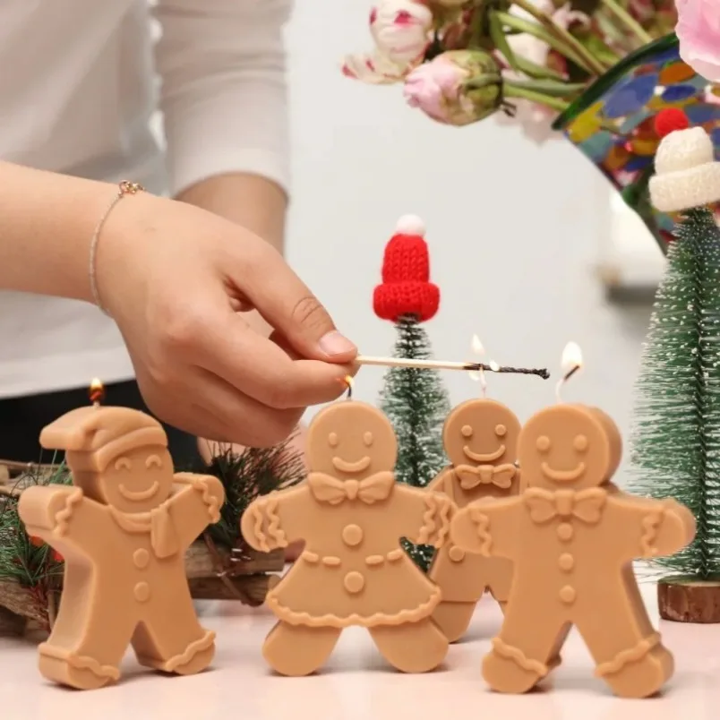 3D Smile Gingerbread Man Silic - Resin Art Furniture ulasan dan harga