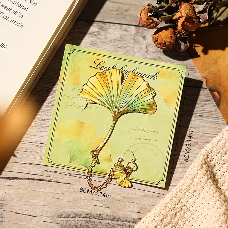 1 Pcs Vintage Leaf Bookmark Wi - Resin Art Bookmark ulasan dan harga