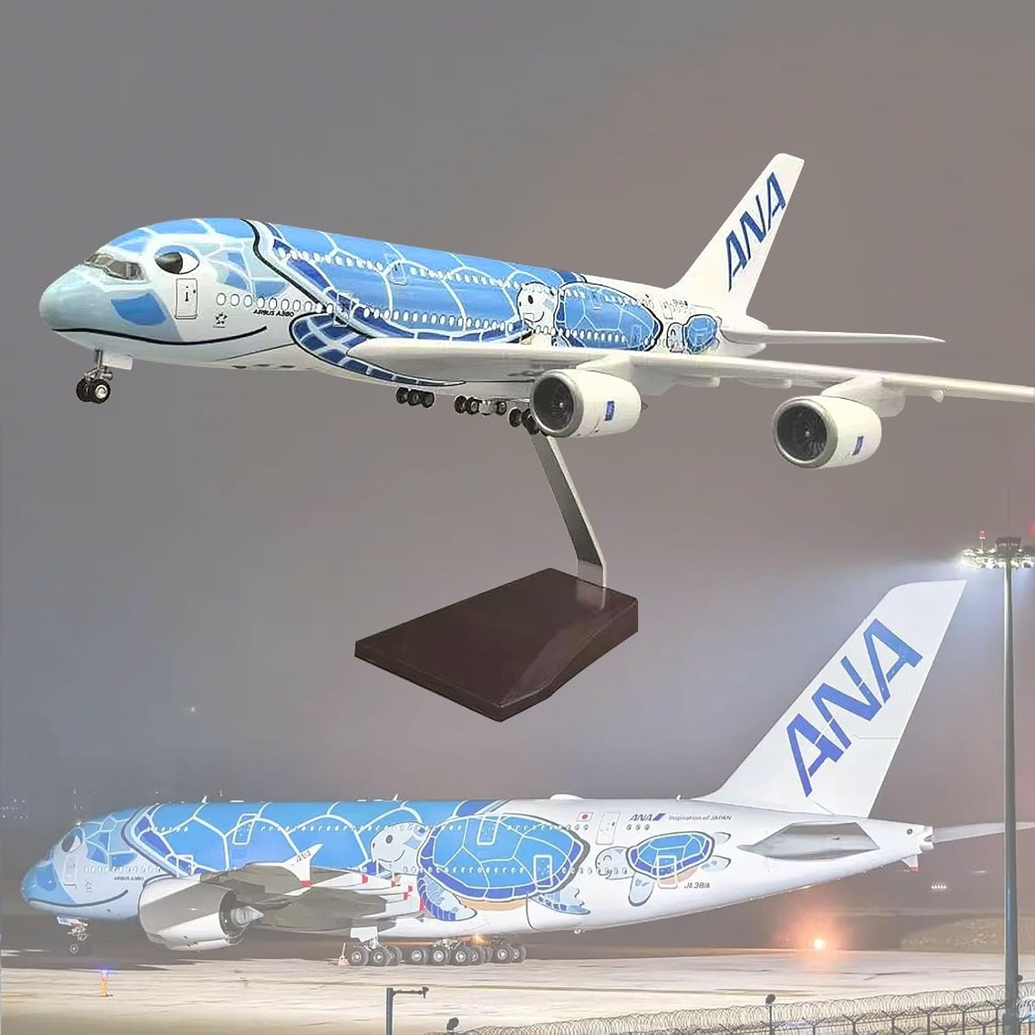 1/160 Scale Aircraft A380 Air  - Resin Art Beach ulasan dan harga