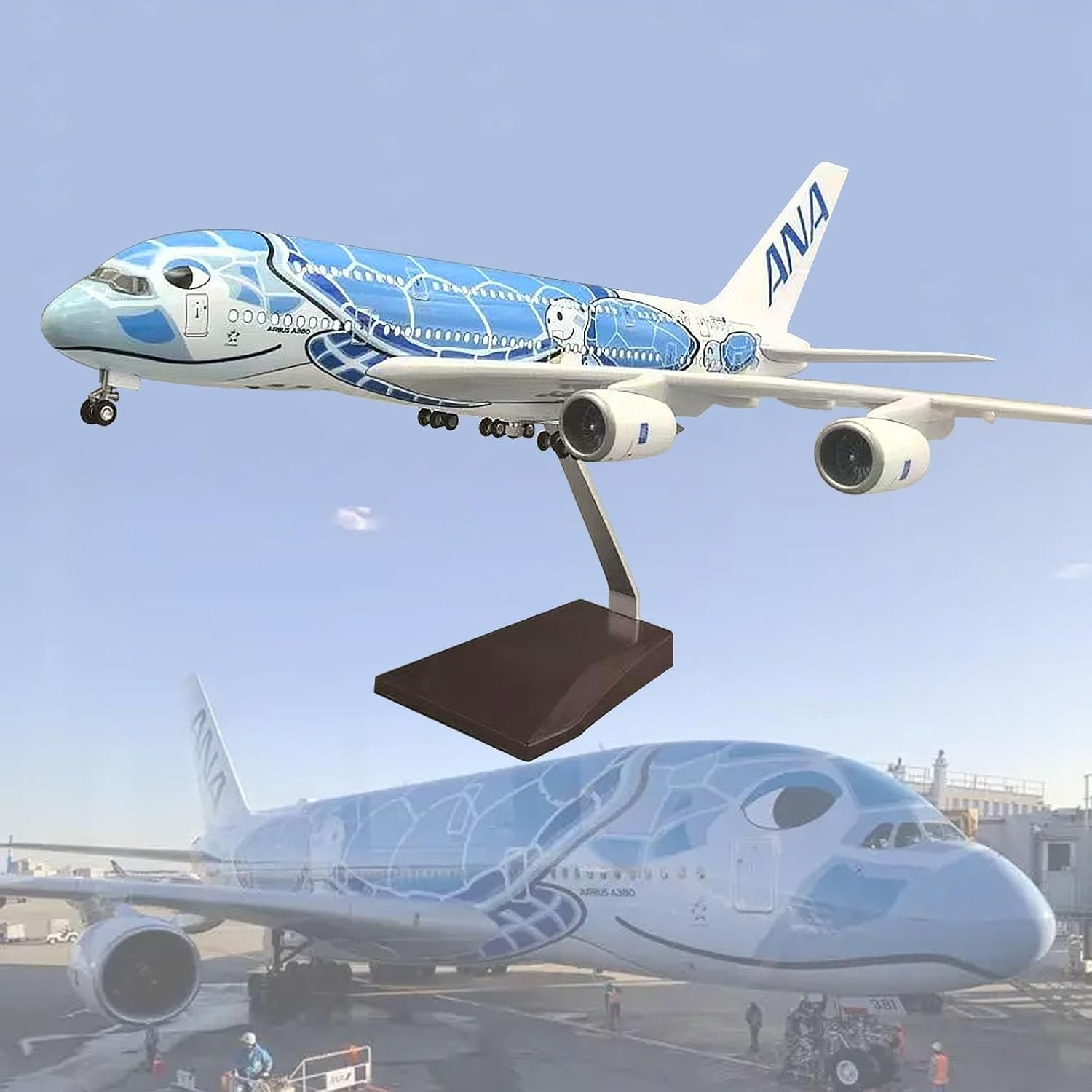 1/160 Scale Aircraft A380 Air  - Resin Art Beach ulasan dan harga