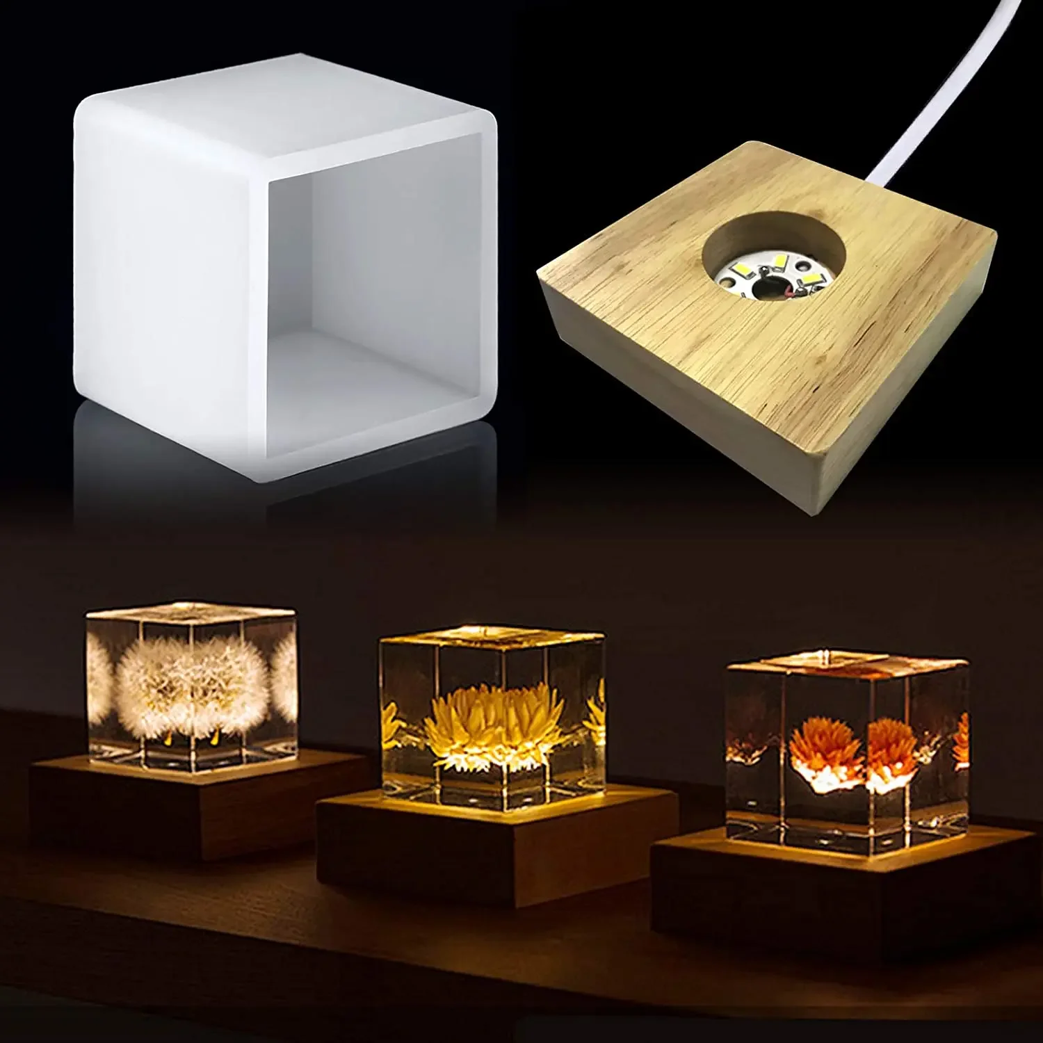 Square Light Resin Mold,led Si - Resin Art Equipment ulasan dan harga