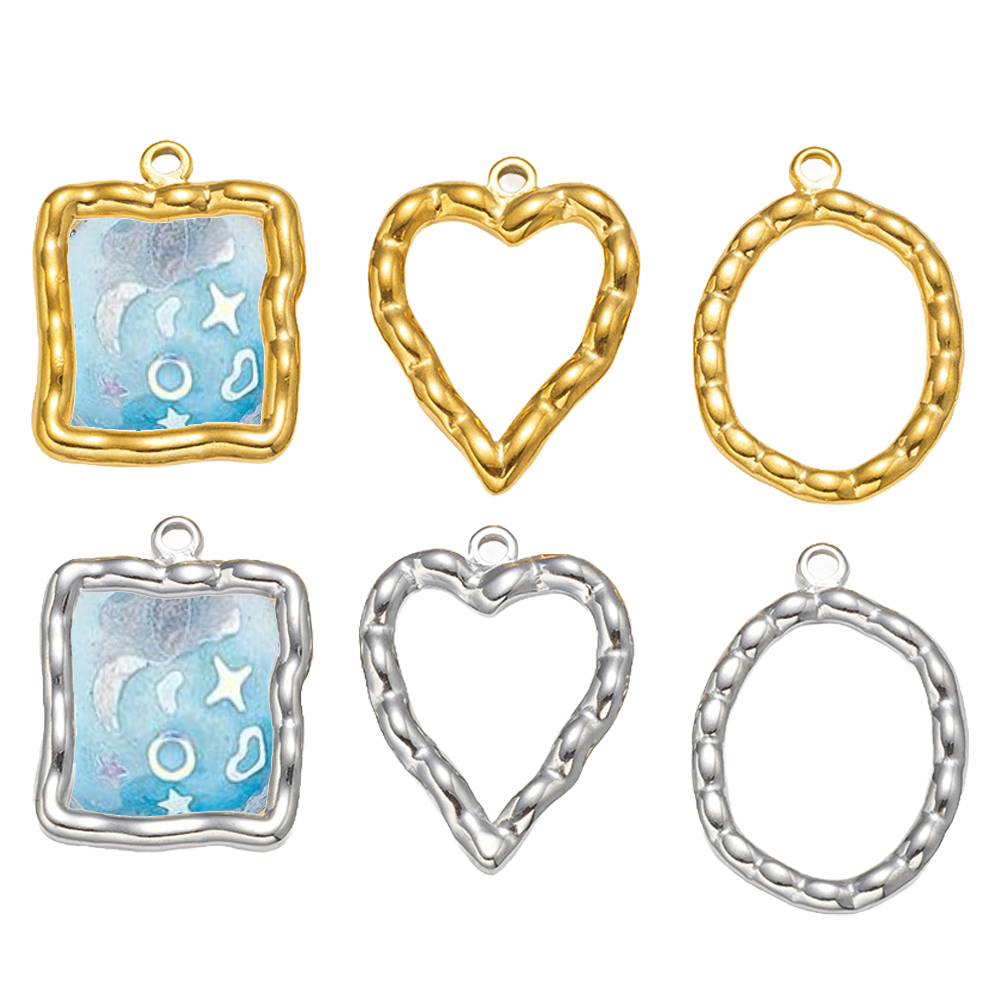 5pcs Stainless Steel Heart Rou - Resin Art And Craft ulasan dan harga