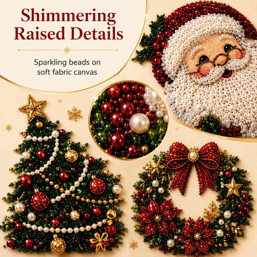 Christmas Santa Claus Pearl Ar - Resin Art And Craft ulasan dan harga
