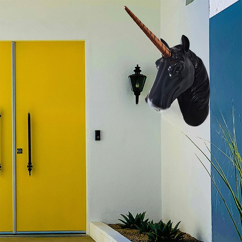 Unicorn Horse Head Wall Art, R - Background Resin Art ulasan dan harga