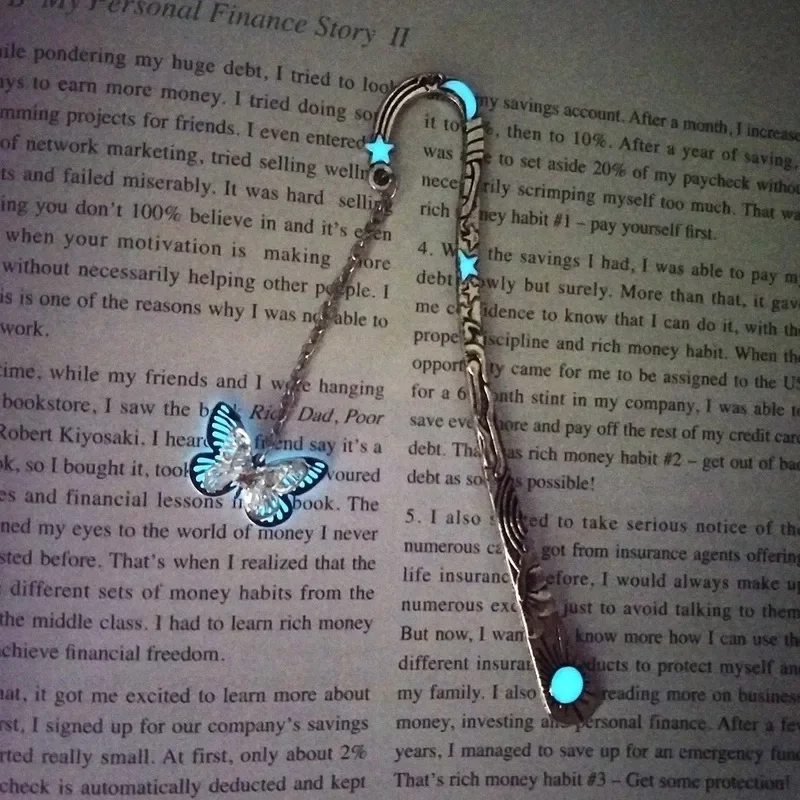 Retro Luminous Metal Bookmark  - Resin Art Bookmark ulasan dan harga