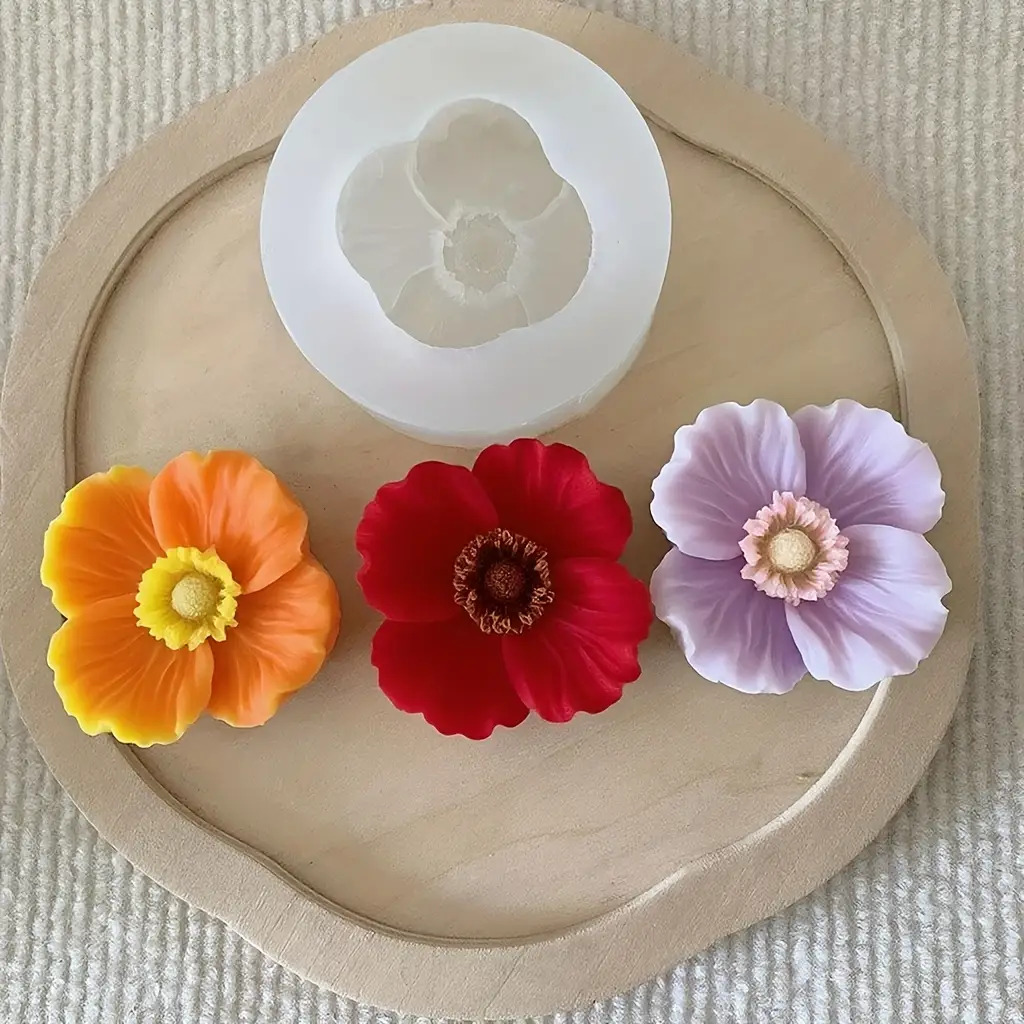Flower Silicone Candle Mold, C - Resin Art Furniture ulasan dan harga