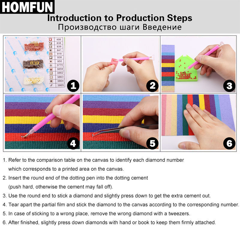 HOMFUN Diy 5d Diamond Painting - Resin Art Beach ulasan dan harga