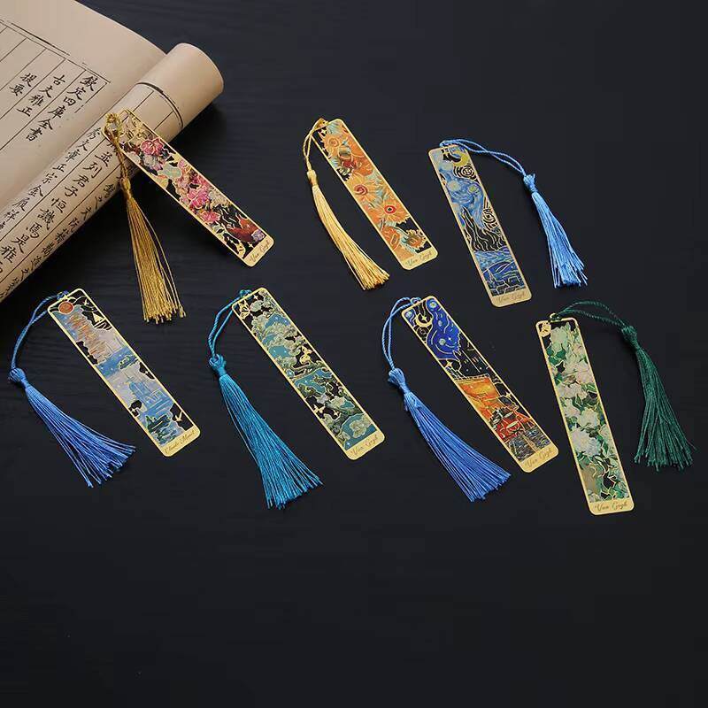 1-6-12 Pcs Creative Metal Book - Resin Art Bookmark ulasan dan harga