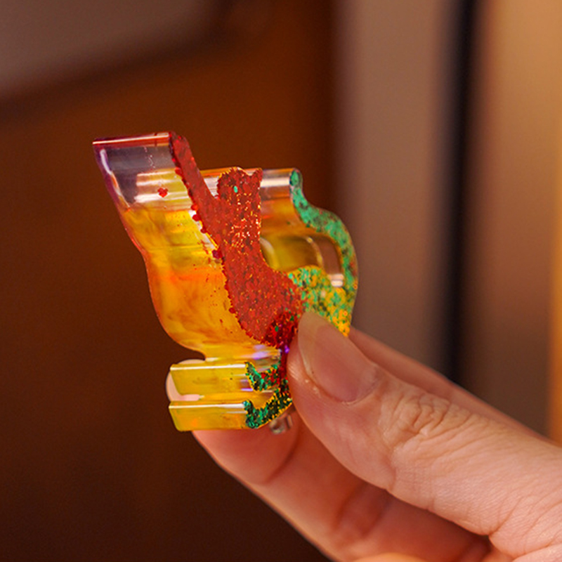 DIY Cat Shape Keychain Pendant - Resin Art Stone ulasan dan harga