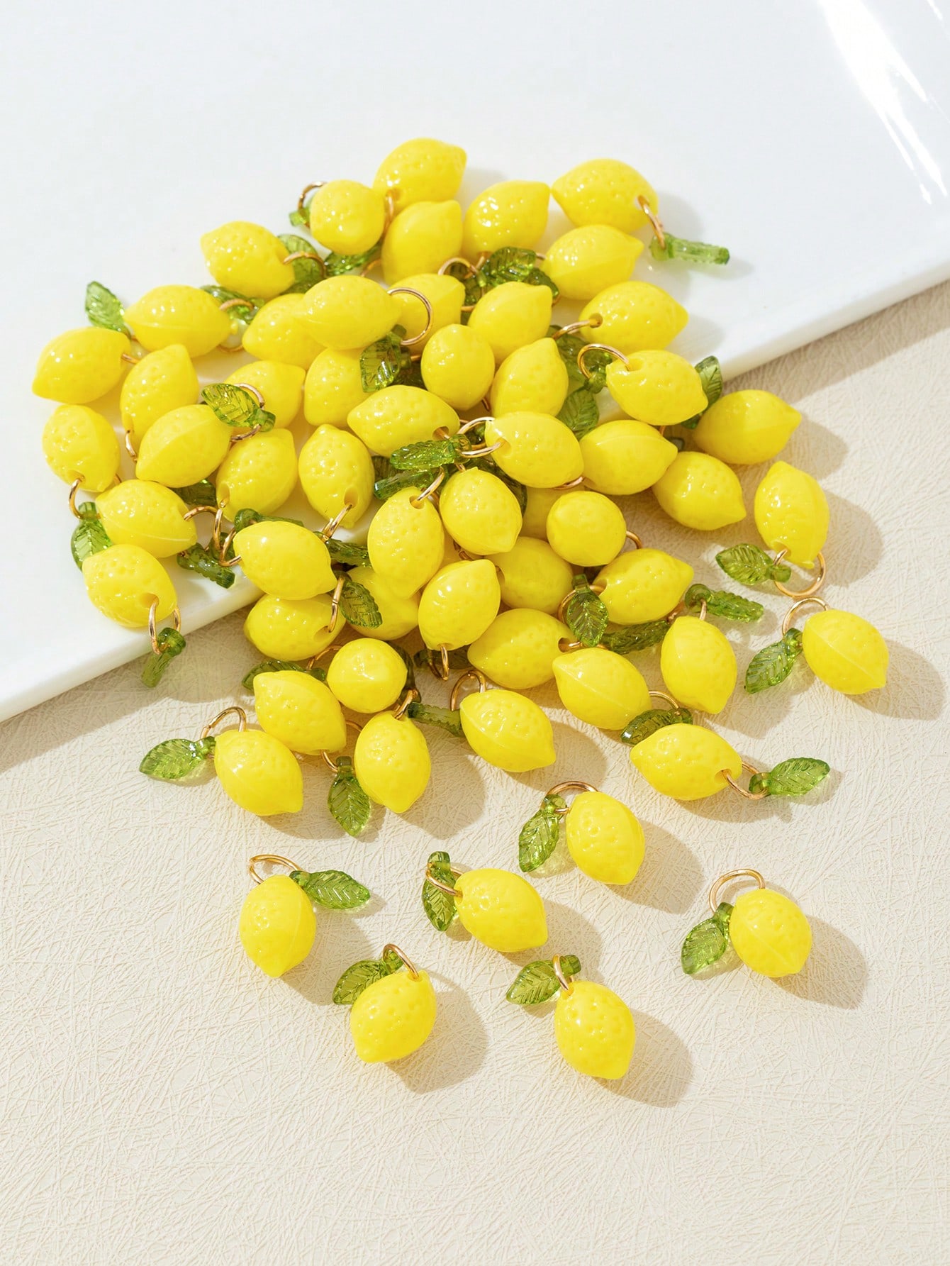 10Pcs 3D Lemon Resin Charms Pe - Resin Art And Craft ulasan dan harga