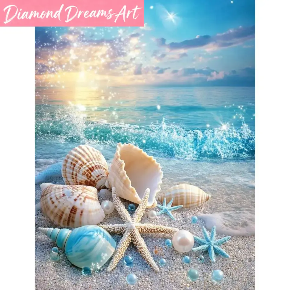 Frameless, Beach Shell Diamond - Resin Art Beach ulasan dan harga