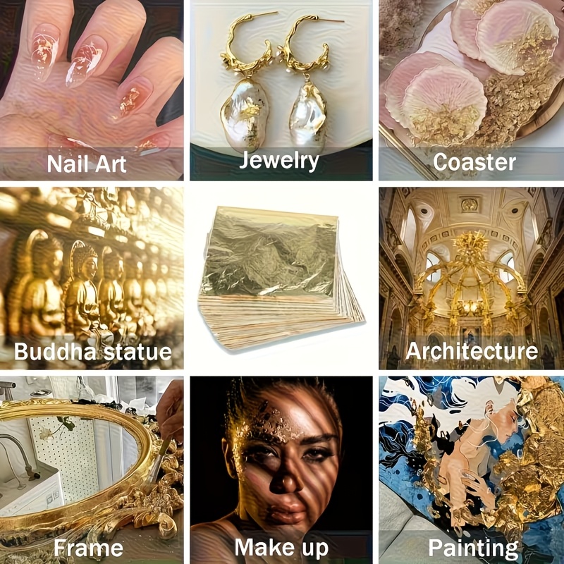 Set of 100Pcs Imitation Gold F - Resin Art For Anniversary Gift ulasan dan harga