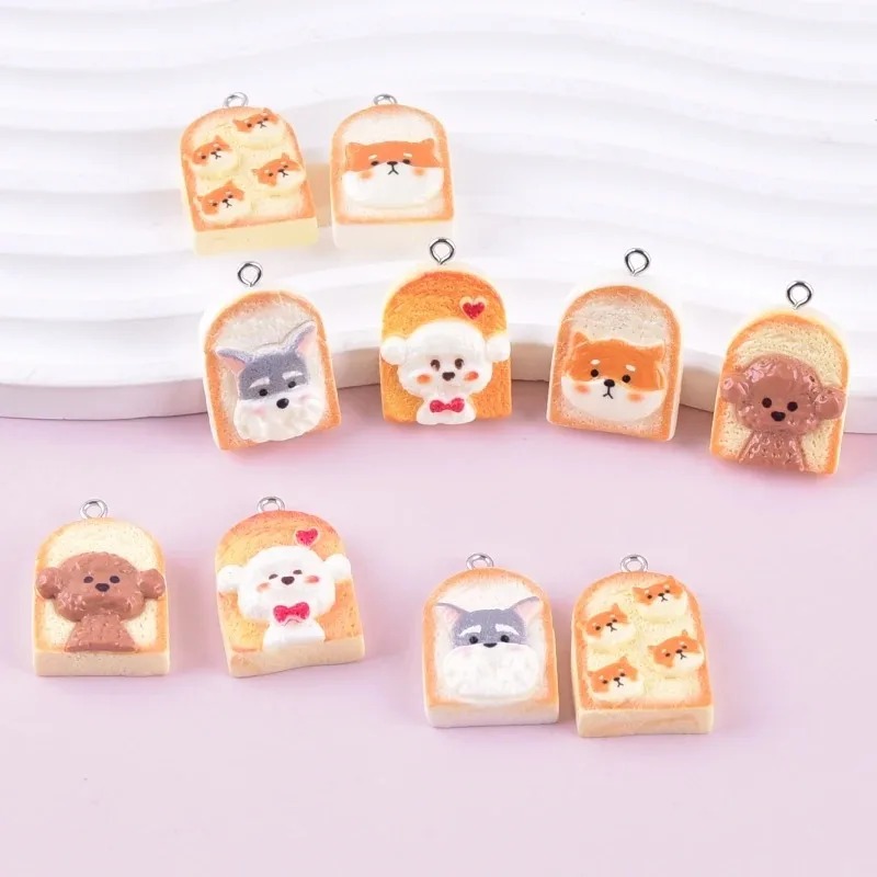 10Pcs Cute Toast Dog Resin Pen - Resin Art And Craft ulasan dan harga