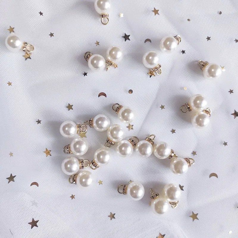 30Pcs Round Pearl Diamond Pend - Resin Art For Anniversary Gift ulasan dan harga