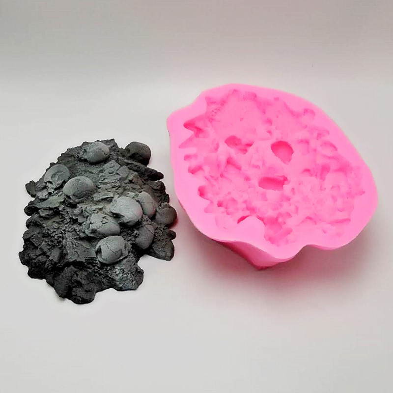 Silicone mold Halloween skull  - Resin Art Kitchen ulasan dan harga