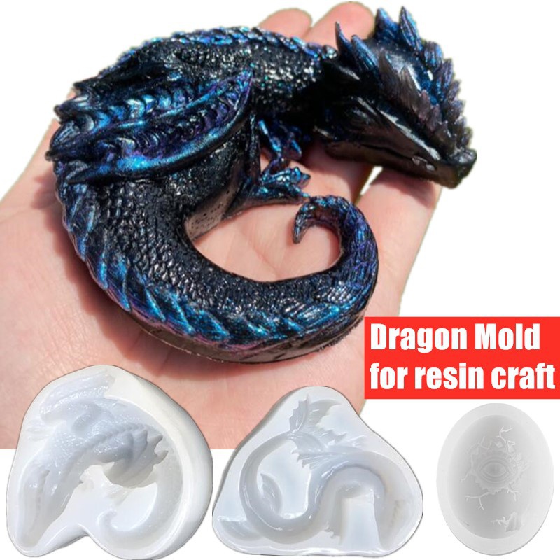 3 Styles Mirror Sleepy Dragon  - Resin Art Beach ulasan dan harga