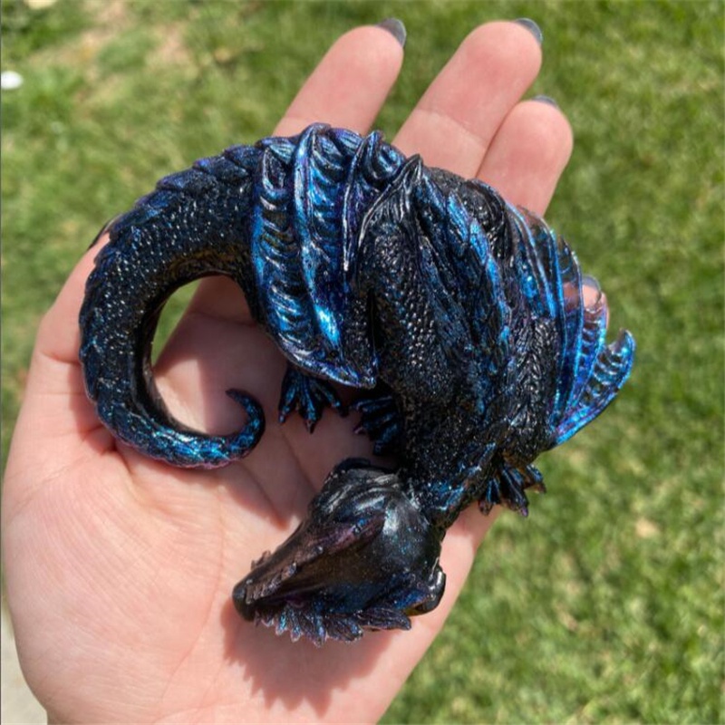 3 Styles Mirror Sleepy Dragon  - Resin Art Beach ulasan dan harga