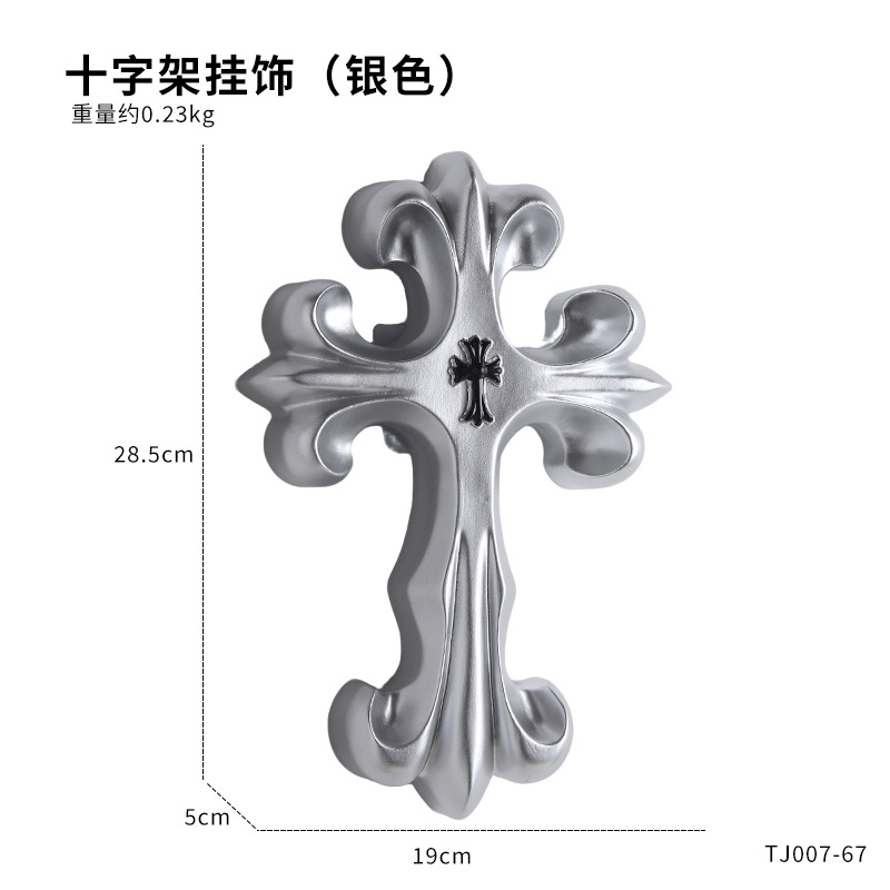 Retro Cross Wall Decor Gothic  - Resin Art Furniture ulasan dan harga