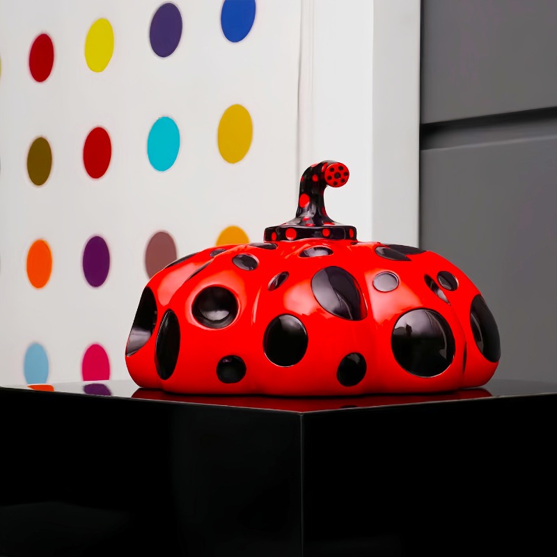 Polka-dot Pumpkin, Art Reprodu - Background Resin Art ulasan dan harga
