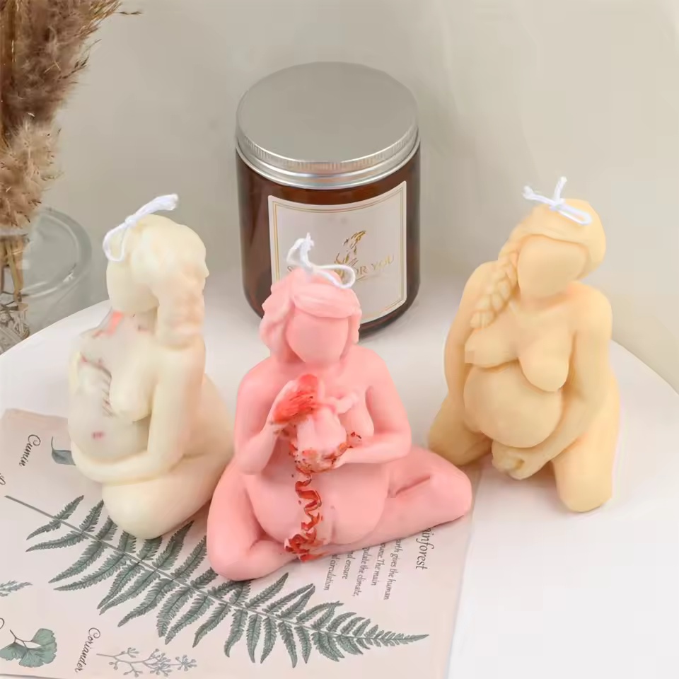 3D Mother Baby Silicone Candle - Resin Art Furniture ulasan dan harga