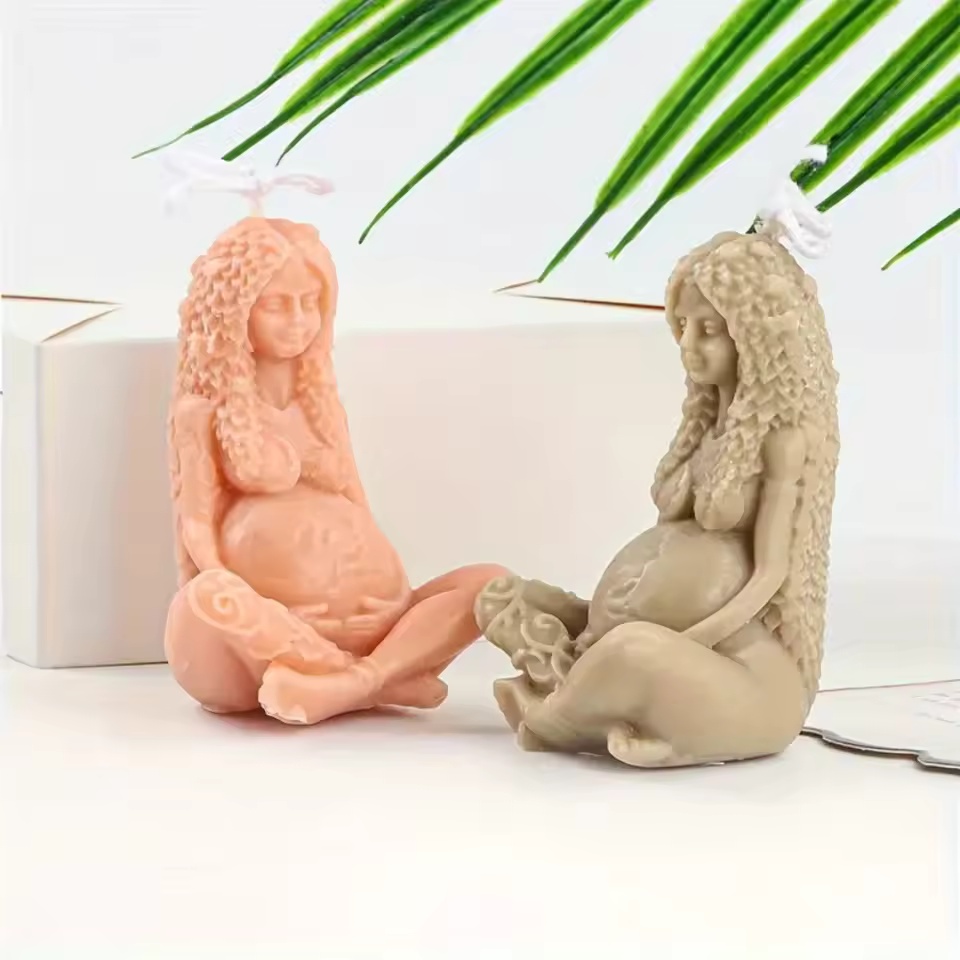 3D Mother Baby Silicone Candle - Resin Art Furniture ulasan dan harga