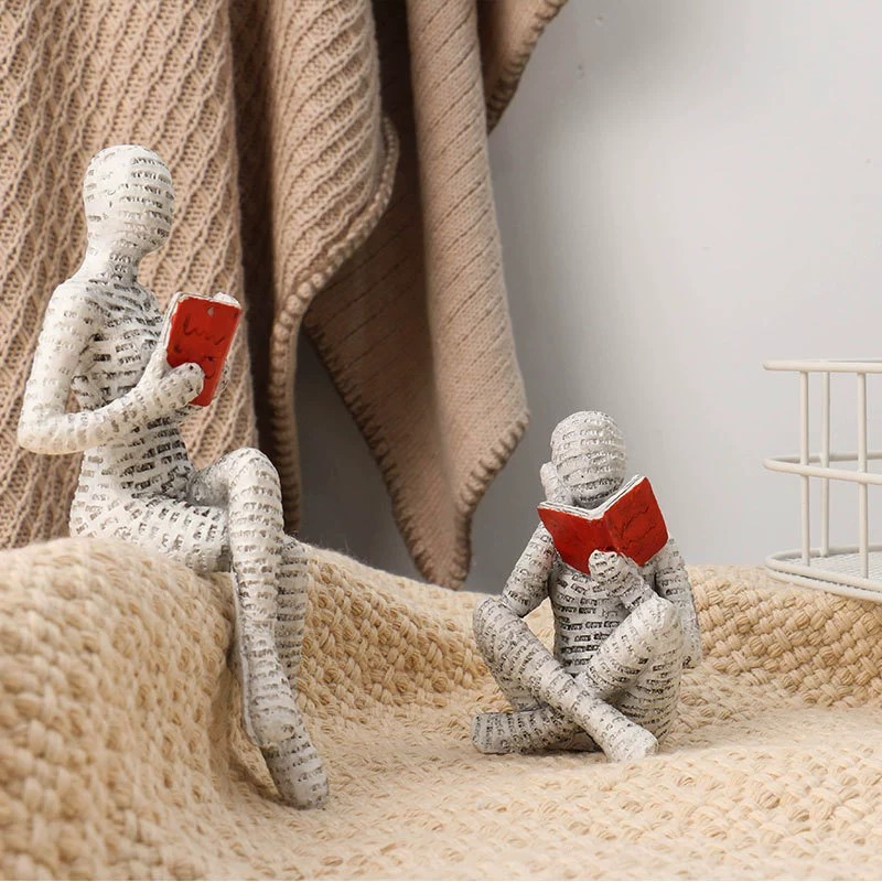 1pc Creative Reading Paper Pul - Resin Art For Anniversary Gift ulasan dan harga