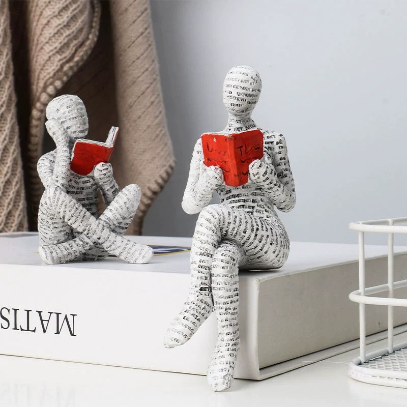 1pc Creative Reading Paper Pul - Resin Art For Anniversary Gift ulasan dan harga