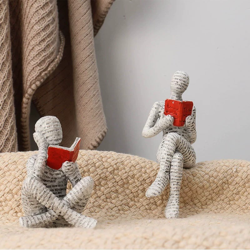 1pc Creative Reading Paper Pul - Resin Art For Anniversary Gift ulasan dan harga