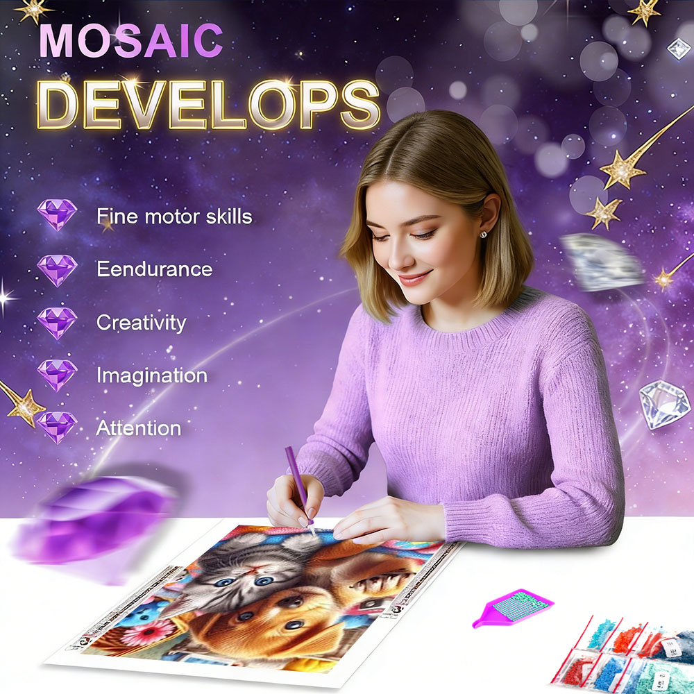 HUACAN 5d Diy Diamond Mosaic C - Resin Art Of Rose ulasan dan harga