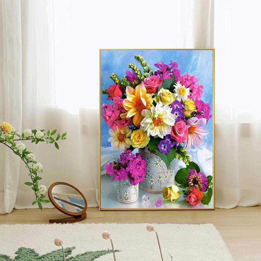 Full Diamond Mosaic Flower 5D  - Resin Art Of Rose ulasan dan harga
