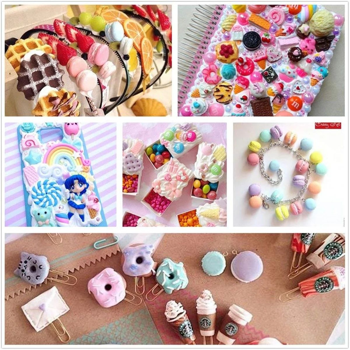 30pcs Random Candy Slime Charm - Resin Art And Craft ulasan dan harga
