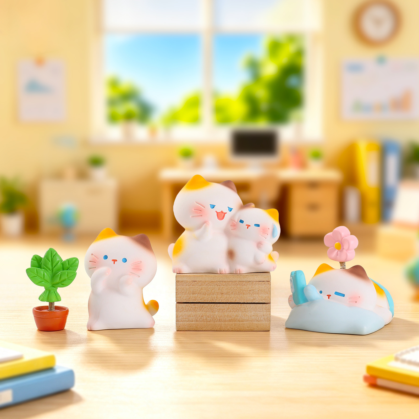 Working Kitten Resin Blind Box - Resin Art Furniture ulasan dan harga