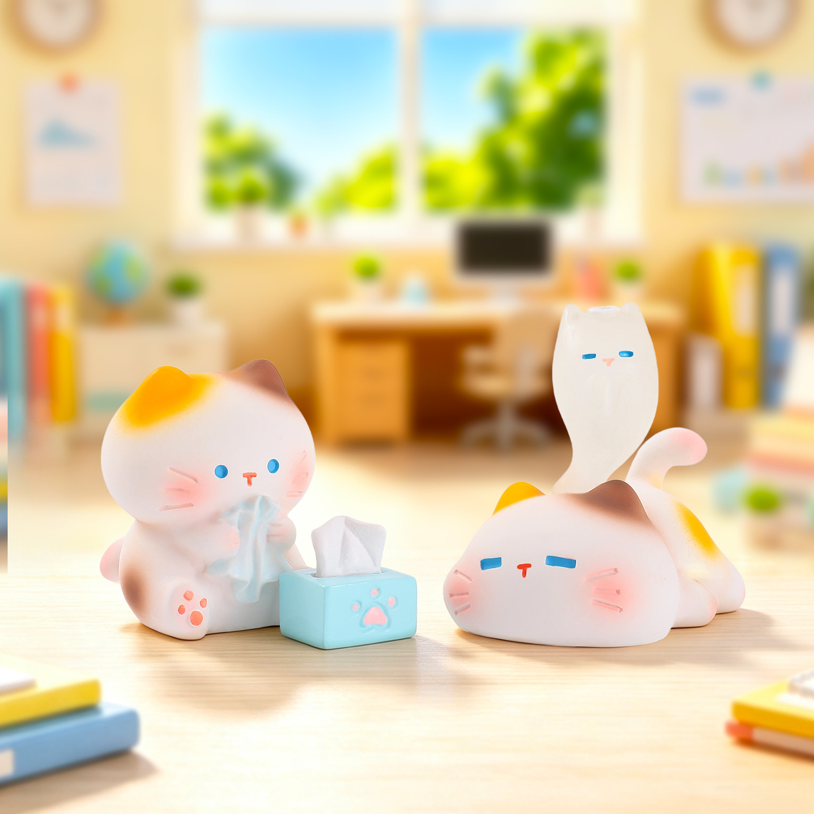 Working Kitten Resin Blind Box - Resin Art Furniture ulasan dan harga