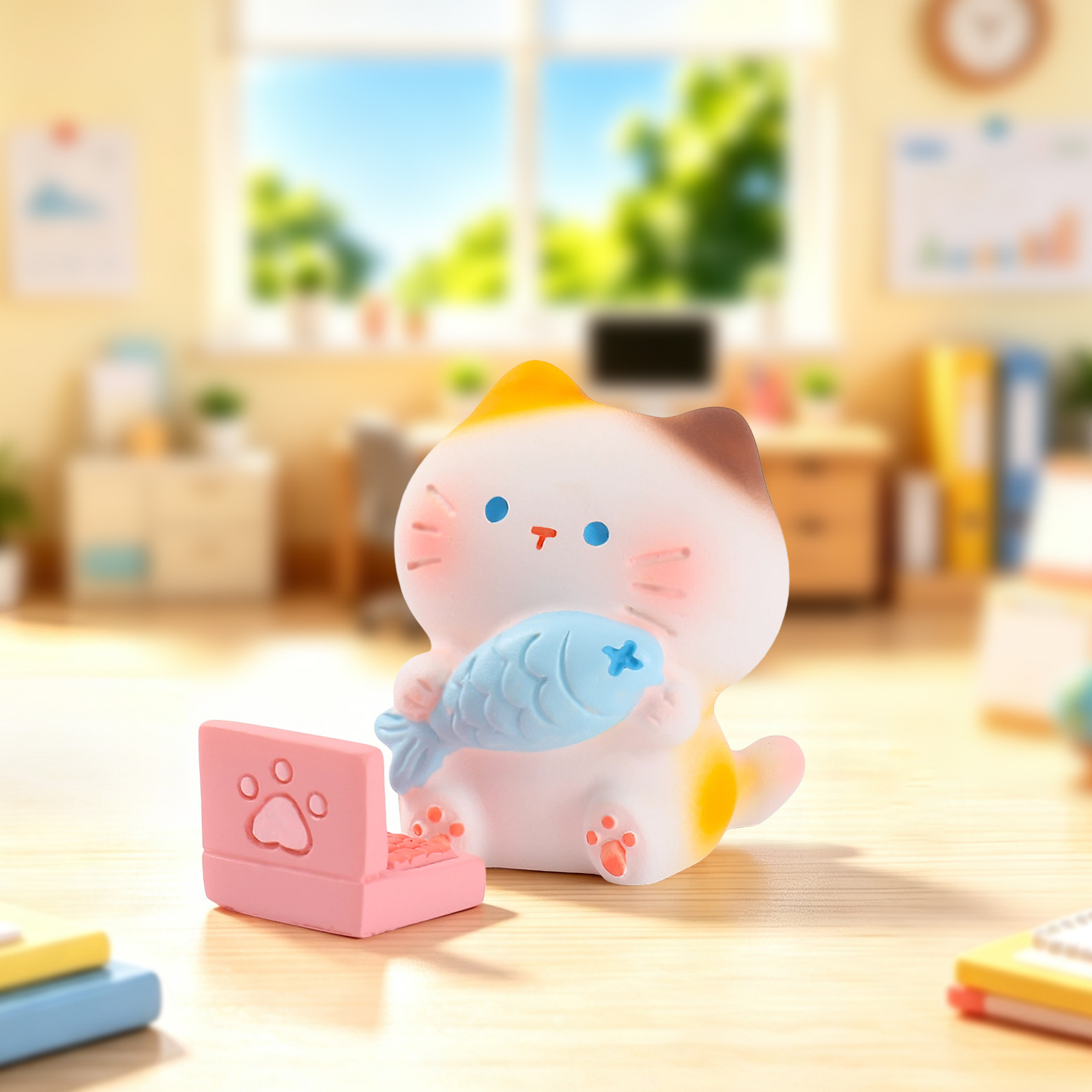 Working Kitten Resin Blind Box - Resin Art Furniture ulasan dan harga