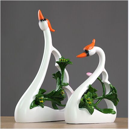 couples swan lovers art decora - Resin Art For Anniversary Gift ulasan dan harga