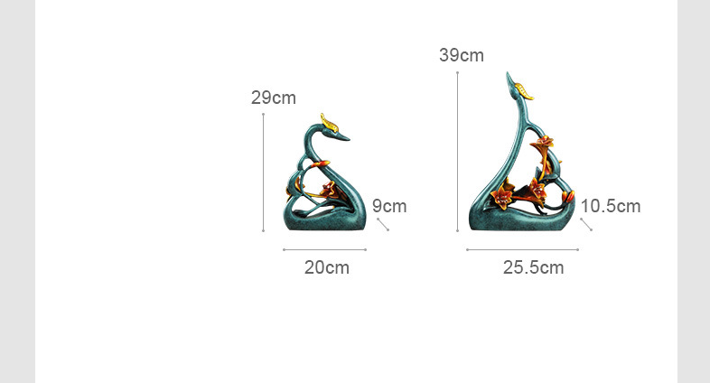 couples swan lovers art decora - Resin Art For Anniversary Gift ulasan dan harga