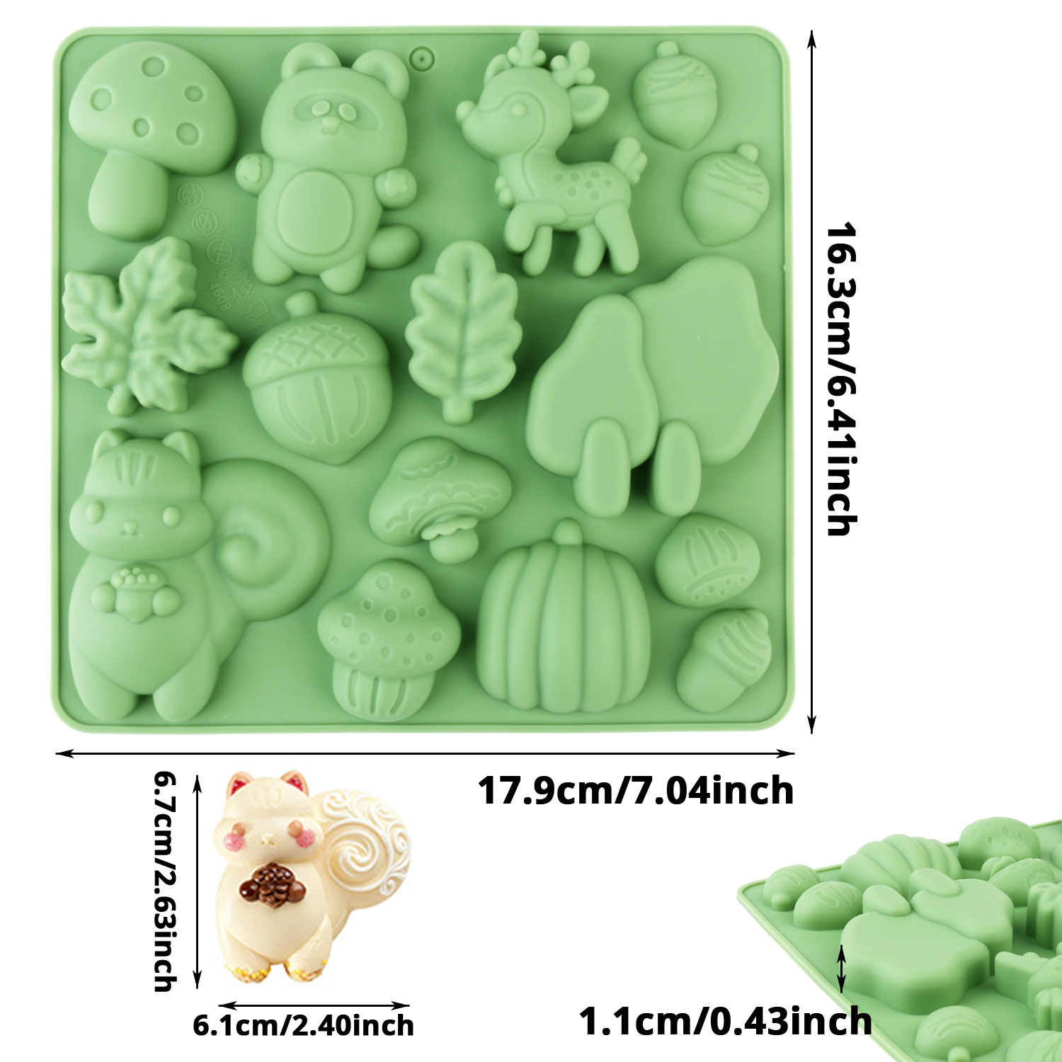 1 Silicone Cake Mold in the Sh - Resin Art And Craft ulasan dan harga