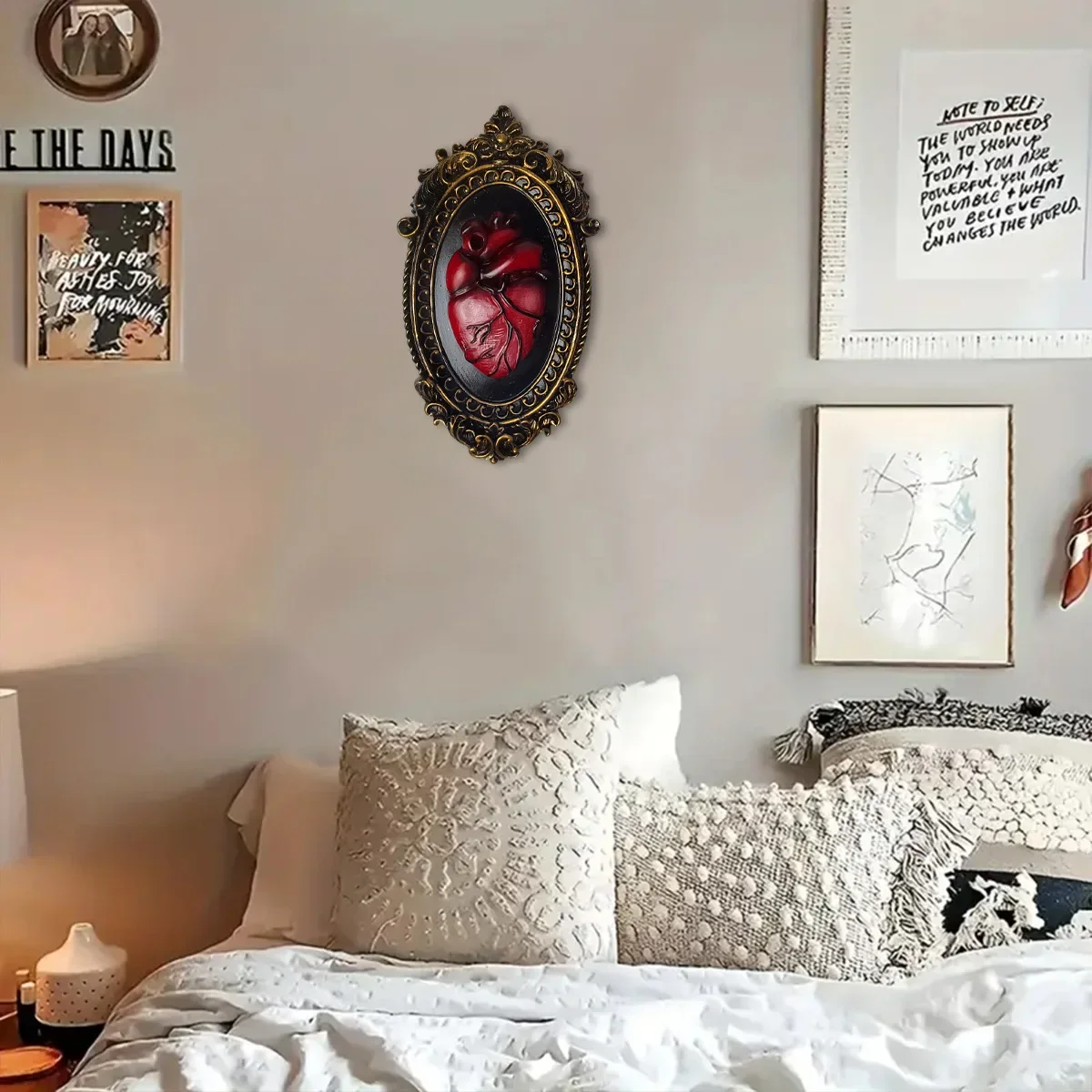 Resin Heart  Wall Art Decor Go - Background Resin Art ulasan dan harga