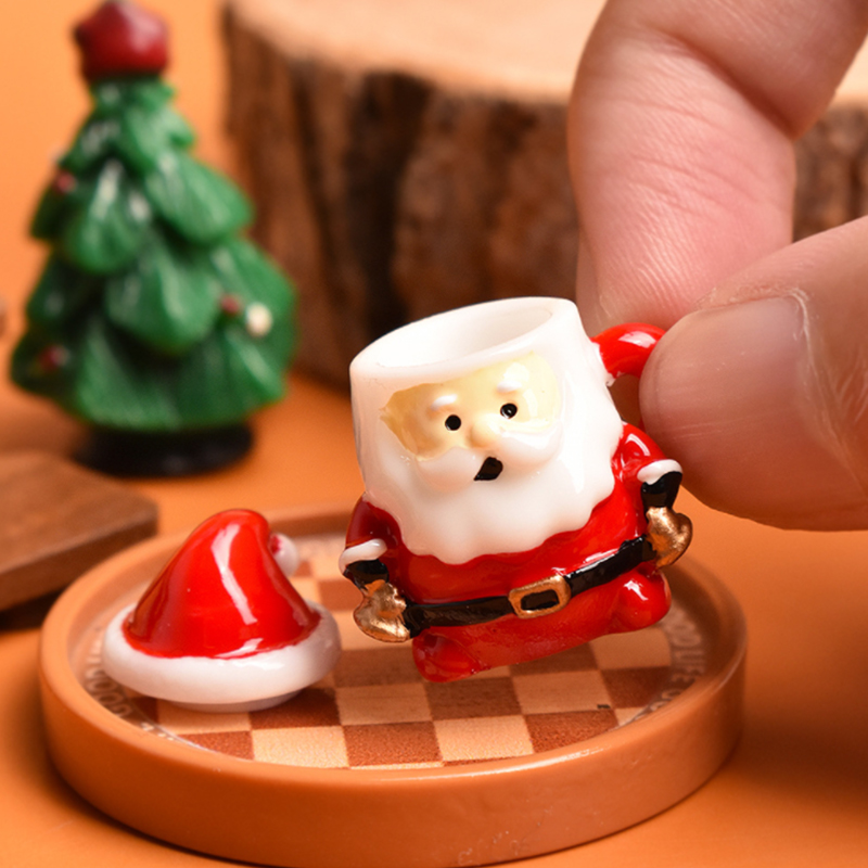 Mini Santa Teacup Ornament - R - Resin Art And Craft ulasan dan harga