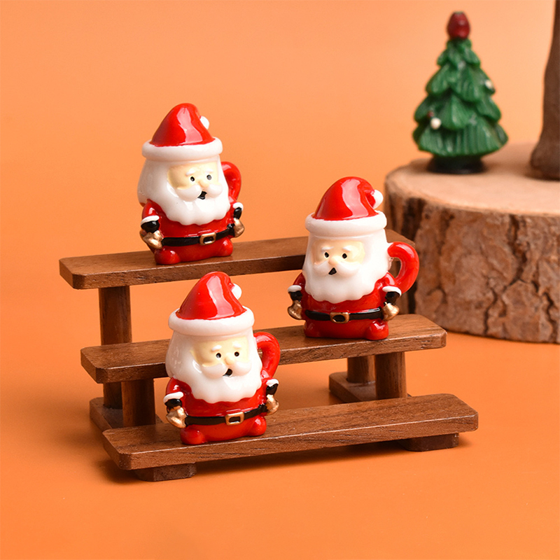 Mini Santa Teacup Ornament - R - Resin Art And Craft ulasan dan harga